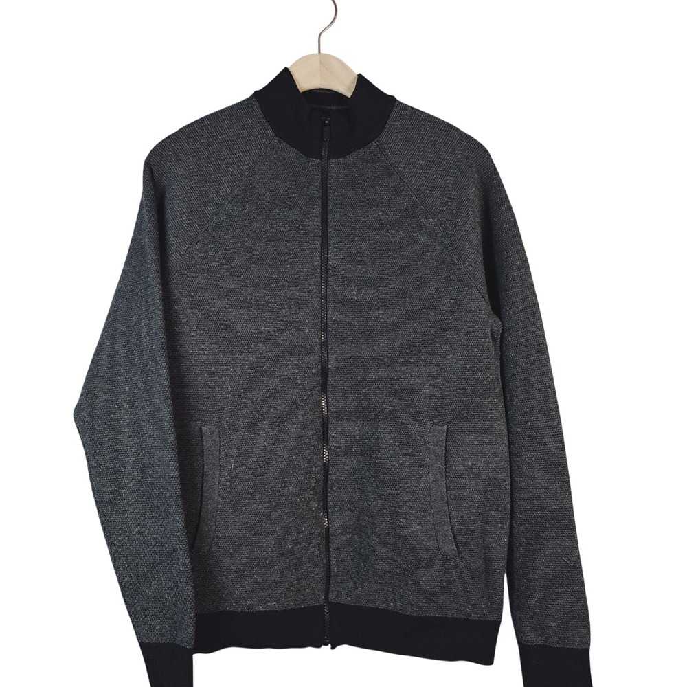 FLX Men's Gray Heather‎ Fleece Active/Outdoor Full Zip With Pockets Hoodie M